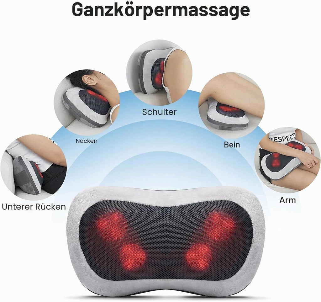 RENPHO Massagekissen Für Rücken Nacken Schulter, Shiatsu Massagegerät