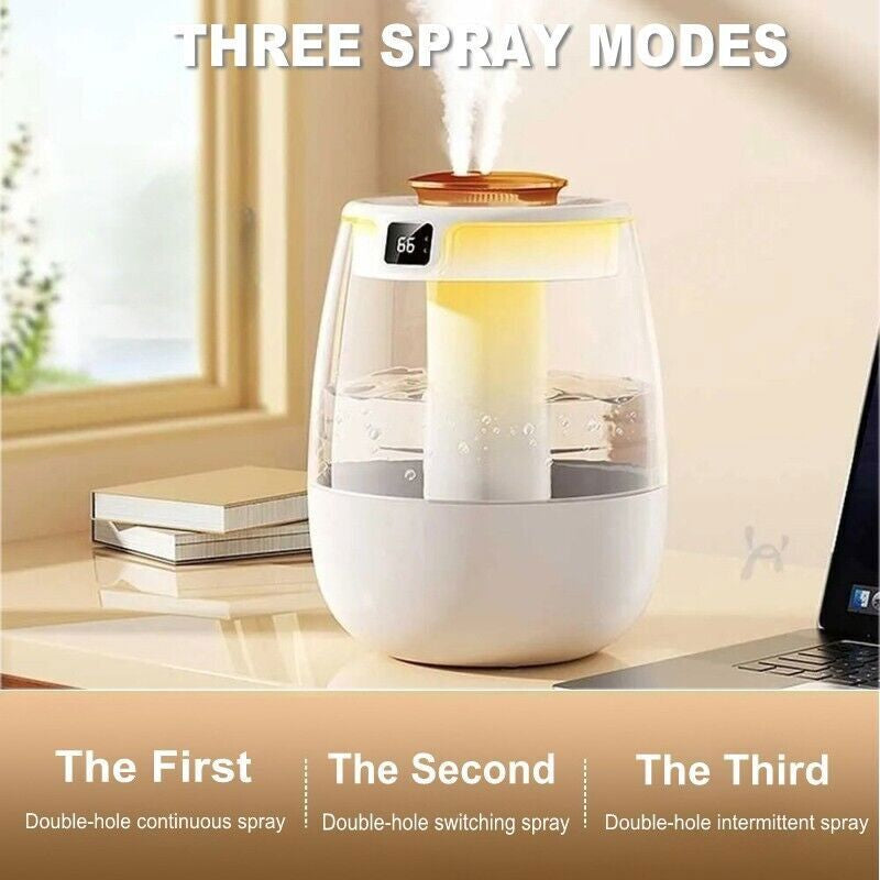 Luftbefeuchter Ultraschall Leise Schlafzimmer Pflanzen LED Humidifier 1300ML DHL