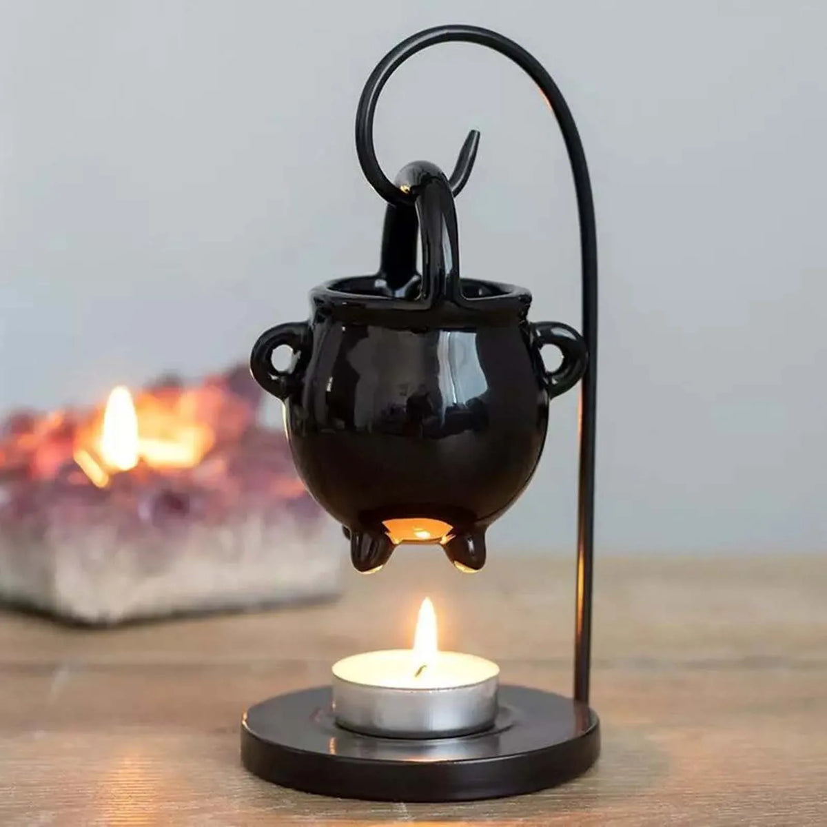 Ceramic Essential Oil and Wax Melt Warmer – Tealight Holder and Diffuser