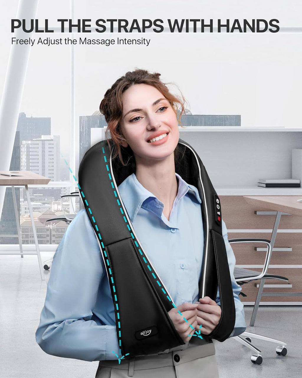 Nackenmassagegerät Mit Wärme, 3D Neck Massager Shiatsu Massagegerät Für Rücken Schulter, Weihnachtsgeschenke Für Papa Mama, Rückenmassagegerät Für Frauen Männer