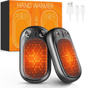 Hand Warmers Rechargeable USB & Reusable 2 Pack for up to 12 Hrs, Portable Electric Hand Warmer Electronic Pocket Heater, Tech Gifts for Men Women Raynauds Golf Skiing Hiking Camping Climbing Fishing