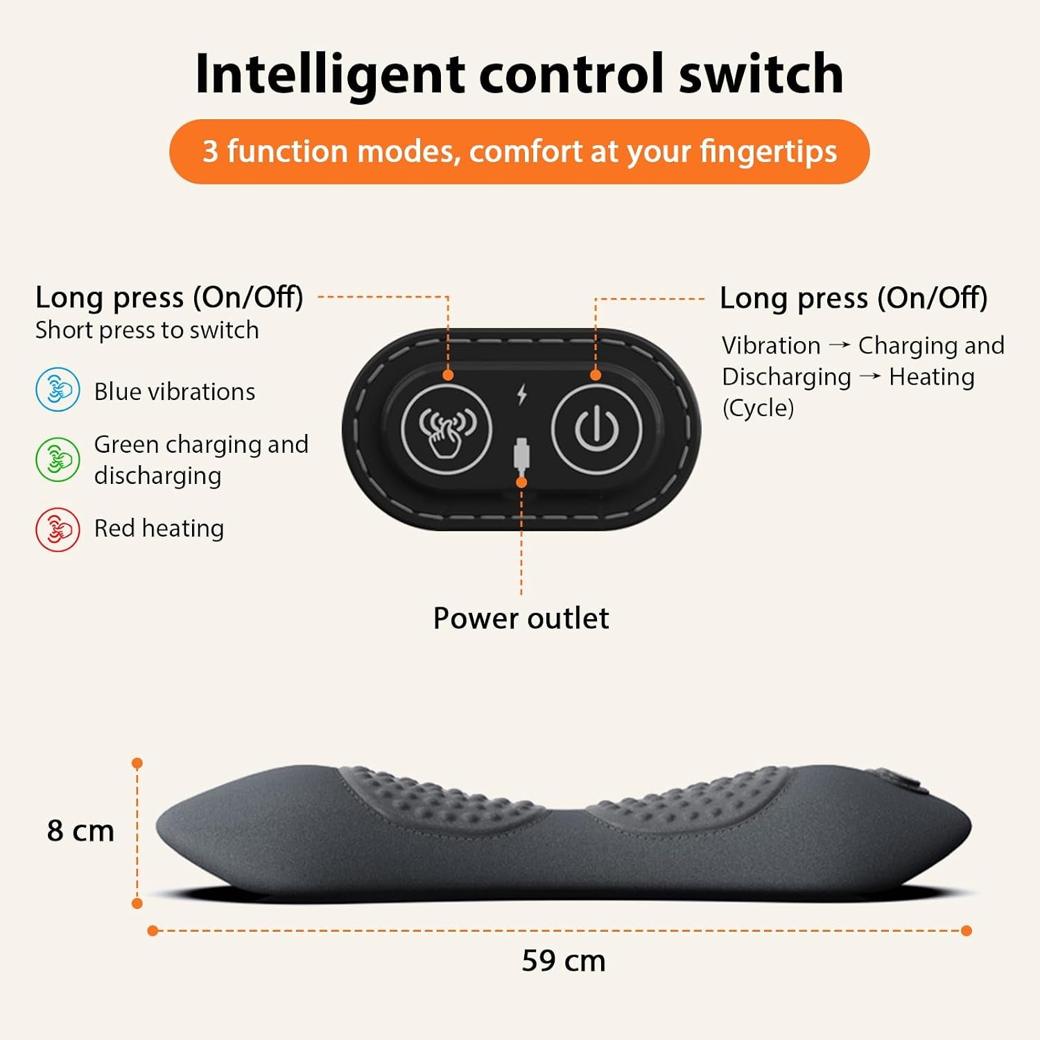 3 in 1 Rücken Massage Gerät Back Massage Electric Lendenwirbel-Massagegerät