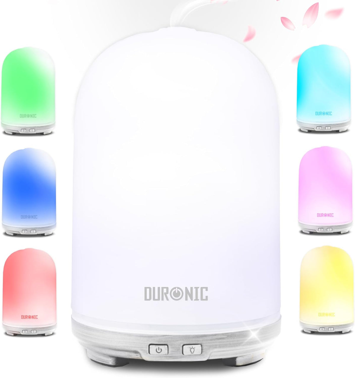 Duronic AD13 Aroma Diffuser, Luftbefeuchter Mit 100Ml Tank, Mit 7 Farben