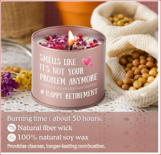 Lavender Soy Candle, 50-Hour Burn