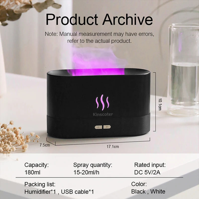 Kinscoter Ultrasonic Aroma Diffuser and Humidifier