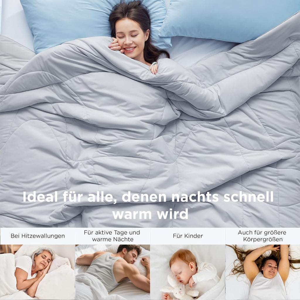 BEDSURE Kühldecke 260X240 Kühlende Bettdecke - Cooling Blanket Q-Max >0,4