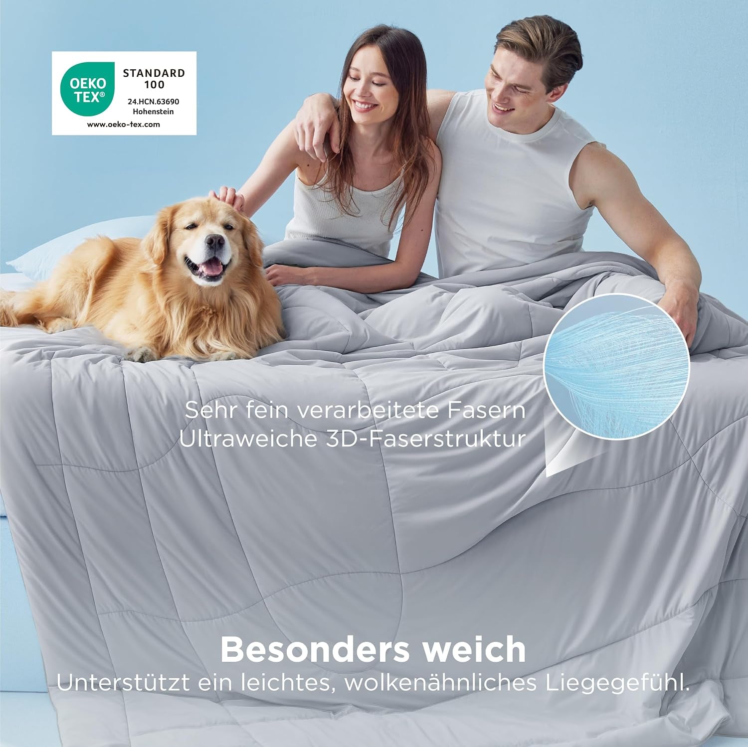 BEDSURE Kühldecke 260X240 Kühlende Bettdecke - Cooling Blanket Q-Max >0,4