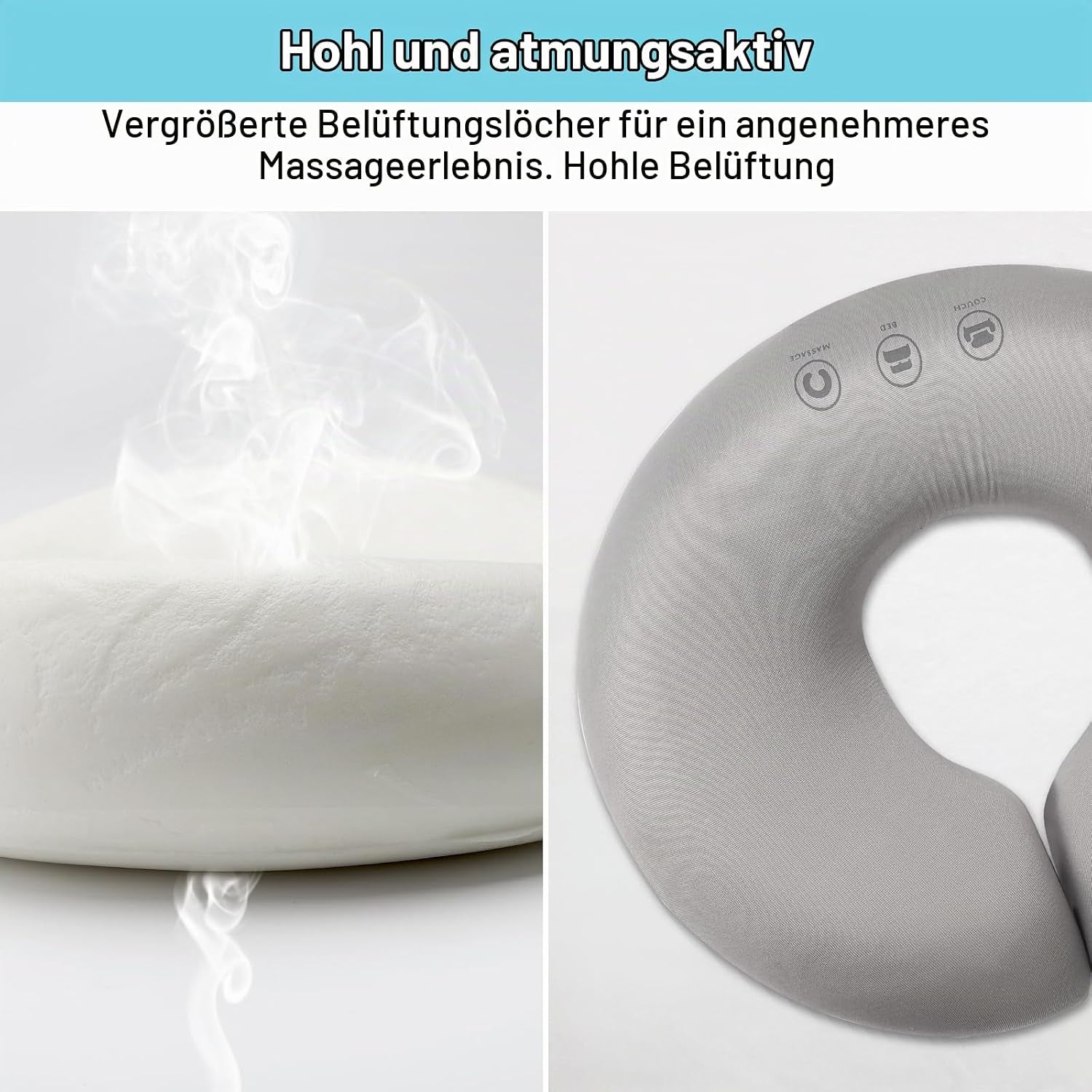 Massage-Gesichtswiegenkissen, Lochkissen Massage Kopfstütze