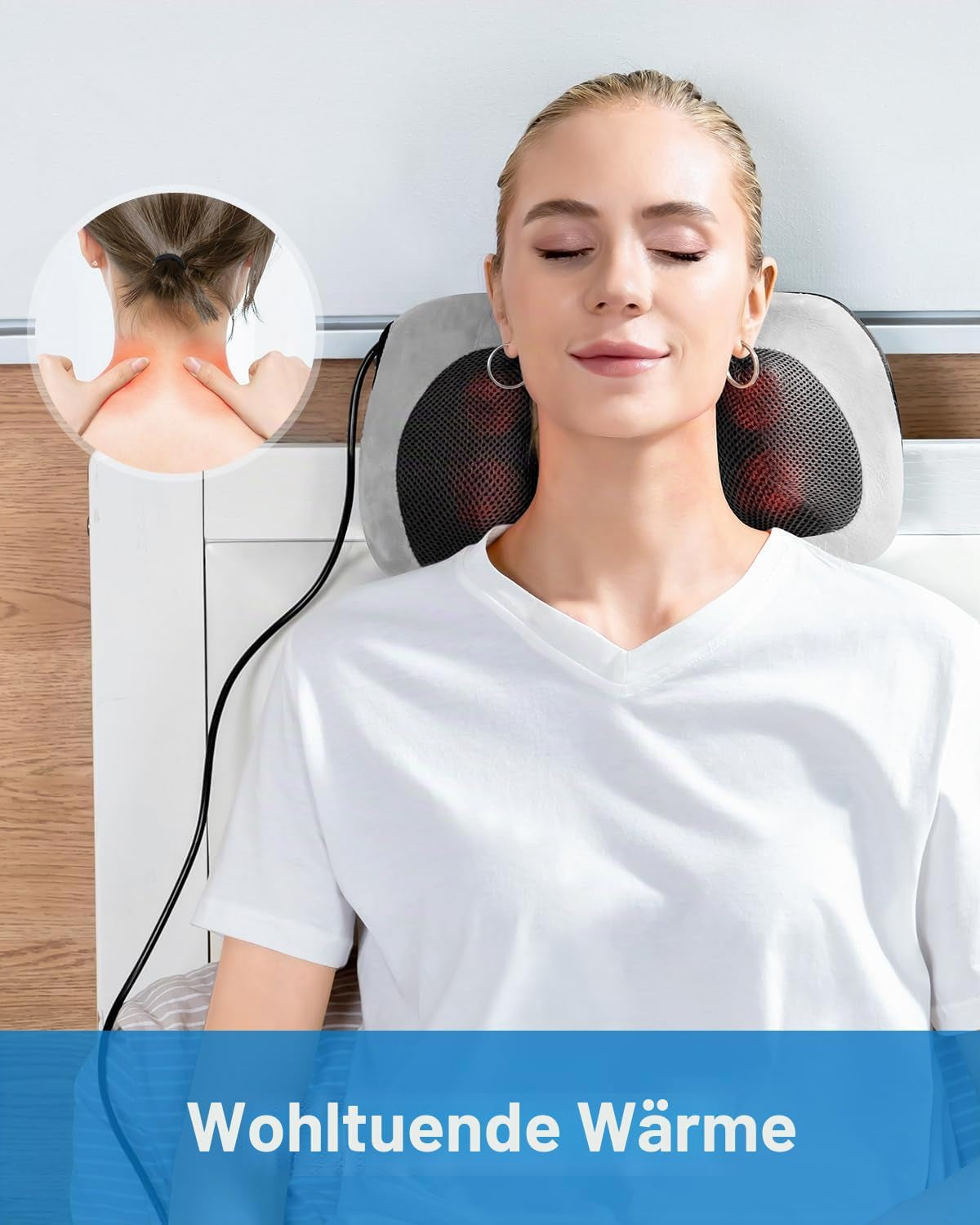 RENPHO Massagekissen Für Rücken Nacken Schulter, Shiatsu Massagegerät