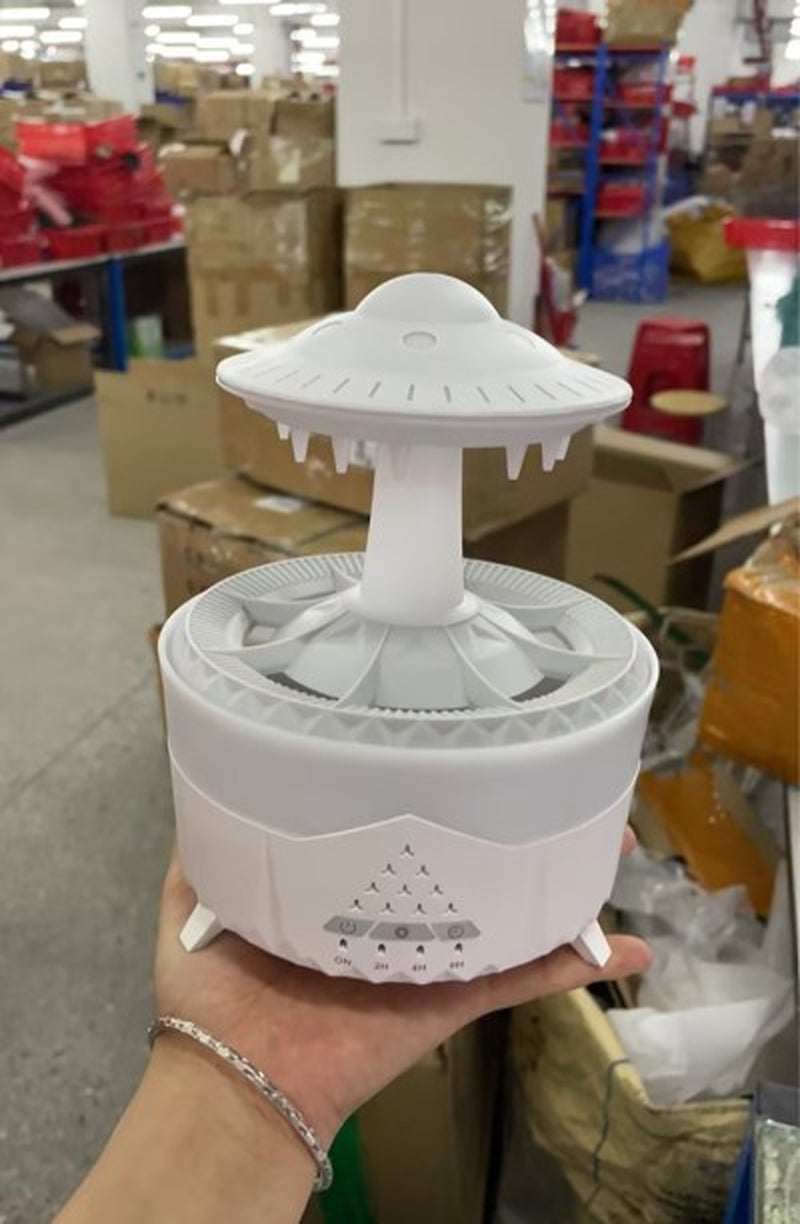 UFO Raindrop Humidifier Water Drop Air Humidifier USB Aromatherapy Essential Oils Aroma Air Diffuser Household Mist Maker Home Decor