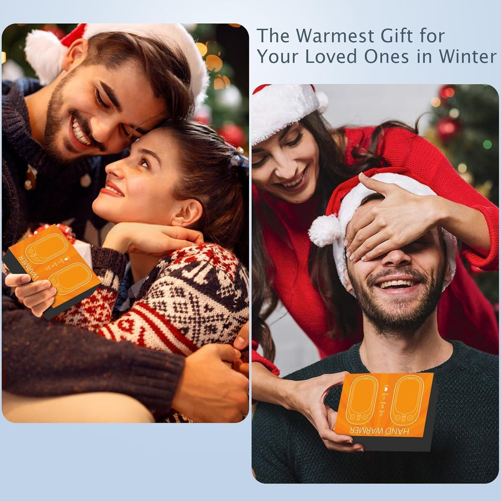 Hand Warmers Rechargeable USB & Reusable 2 Pack for up to 12 Hrs, Portable Electric Hand Warmer Electronic Pocket Heater, Tech Gifts for Men Women Raynauds Golf Skiing Hiking Camping Climbing Fishing