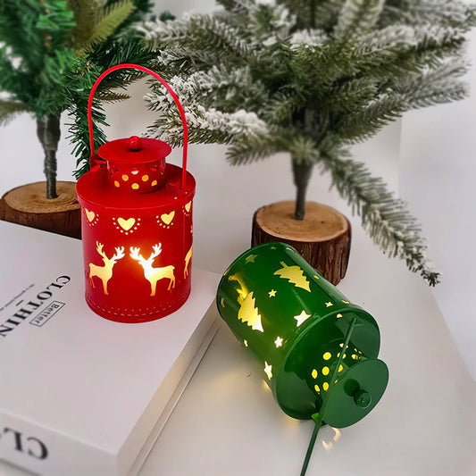 Small LED Christmas Lantern Candles 