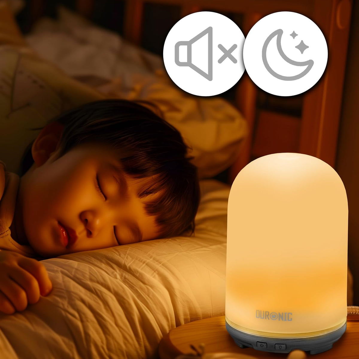 Duronic AD13 Aroma Diffuser, Luftbefeuchter Mit 100Ml Tank, Mit 7 Farben
