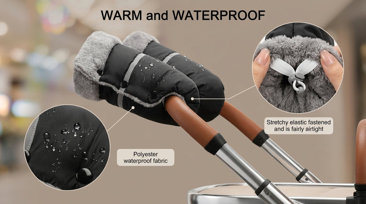Homord stroller hand warmers, stroller mitten-Turn freezing winter walks into warm, serene moments.