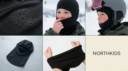 Kids Fleece Winter Balaclava, Removable Mask