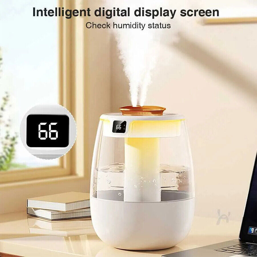Luftbefeuchter Ultraschall Leise Schlafzimmer Pflanzen LED Humidifier 1300ML DHL