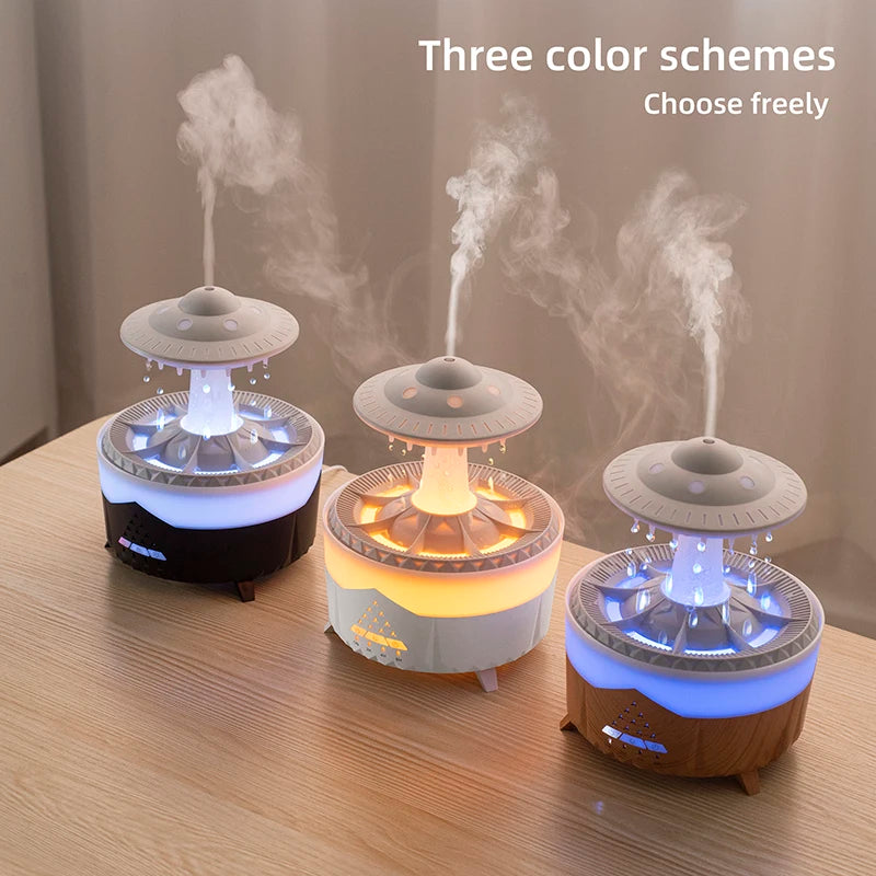  UFO Raindrop Humidifier Water Drop Air Humidifier USB Aromatherapy Essential Oils Aroma Air Diffuser Household Mist Maker Home Decor