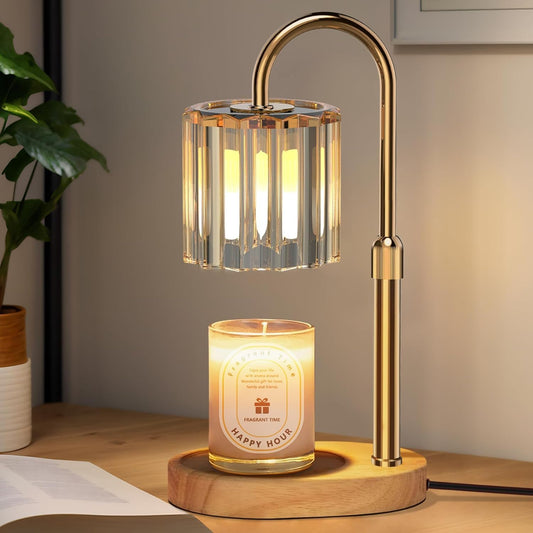 Candle Warmer Lamp with Dimmer - Electric Candle Lamp with Timer for Jar Candles Scented Candles 