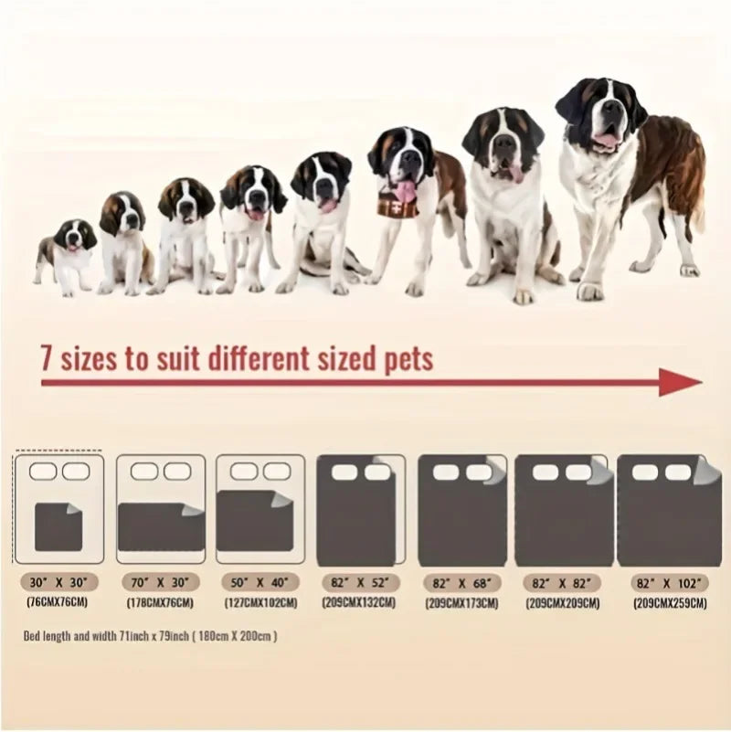 Double-Sided Waterproof Dog Bed Cover Pet Blanket Sofa Couch Furniture Protector for Dogs