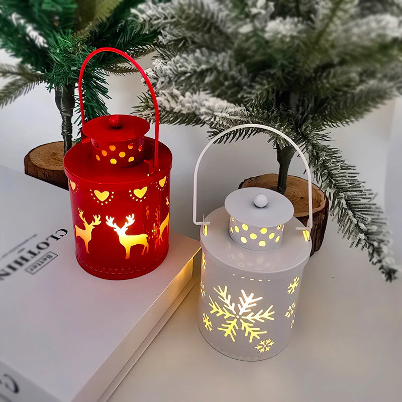 Small LED Christmas Lantern Candles 
