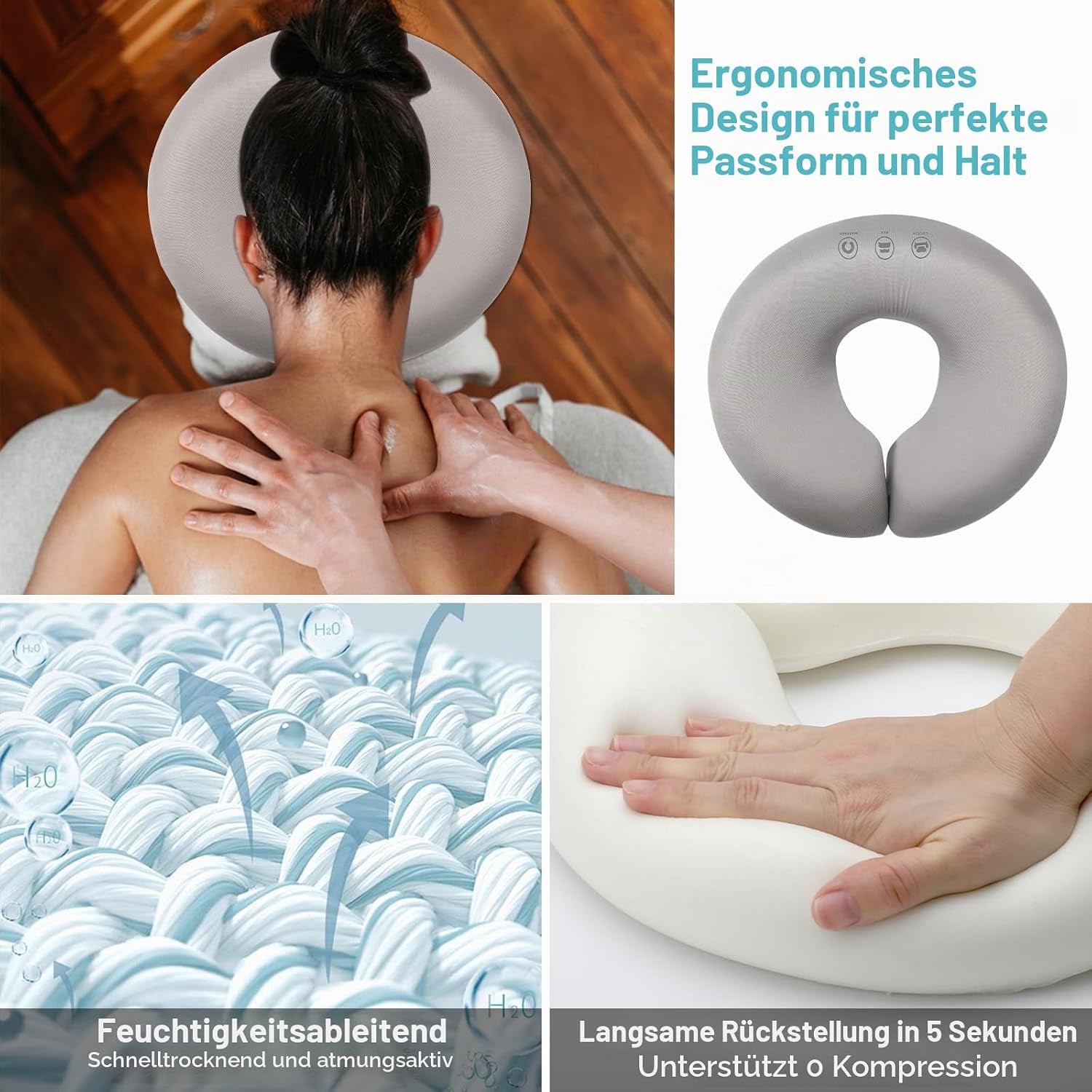Massage-Gesichtswiegenkissen, Lochkissen Massage Kopfstütze