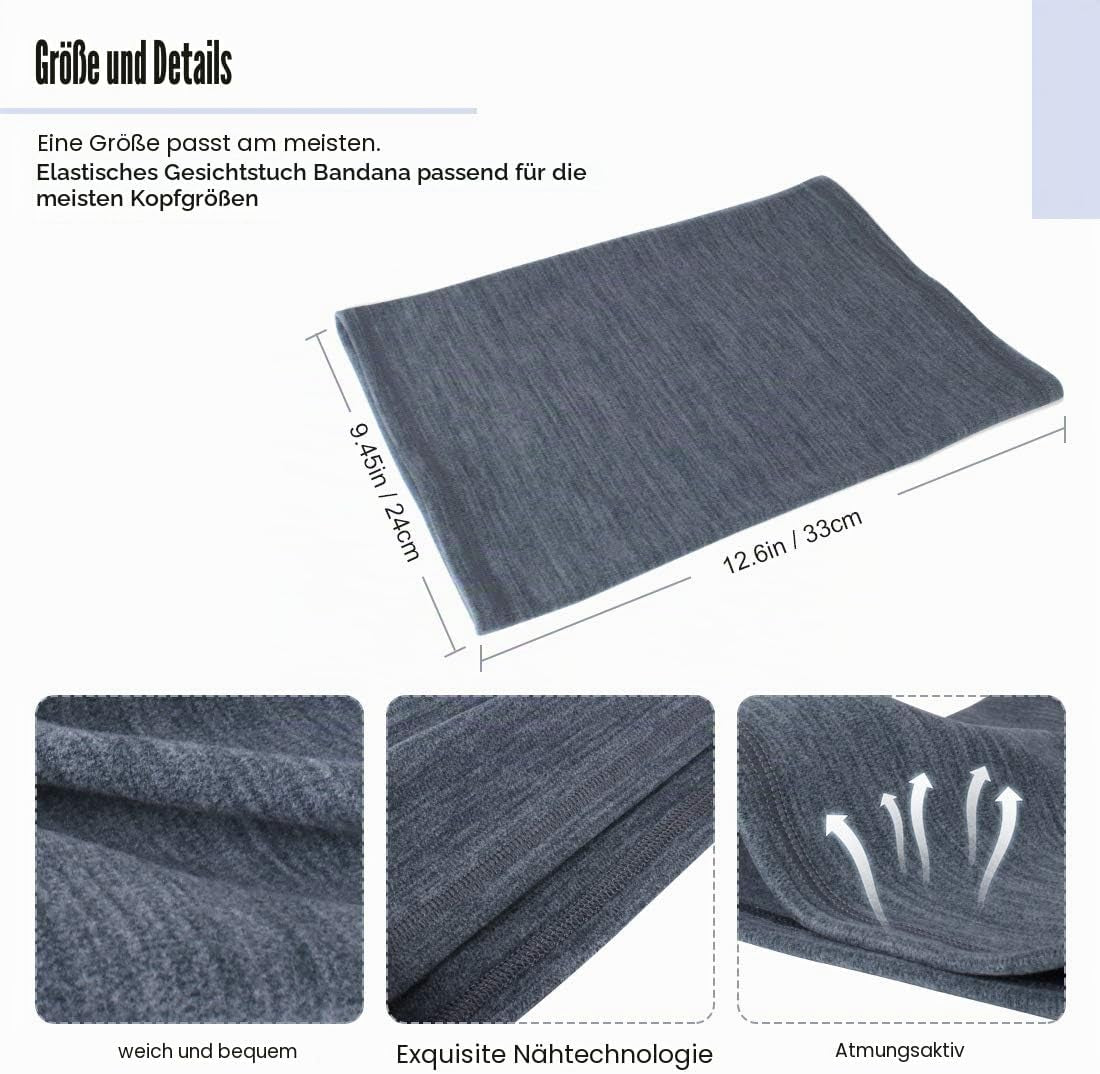HEGCOIIE Winter Loop Schal Herren & Damen，Fleece Schlauchschal Halswärmer Halstuch Winddicht Ski Maske Warmer Für Outdoor Skifahren Motorrad Laufen Radfahren