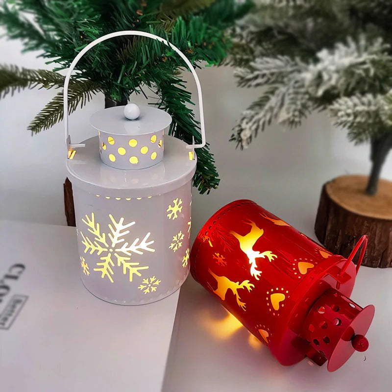 Small LED Christmas Lantern Candles 