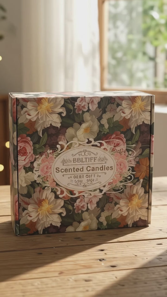 Scented Candle Gift Set, Set of 9